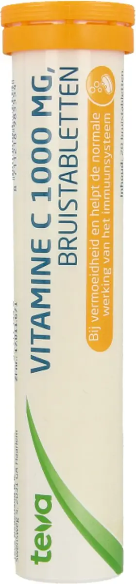 Teva Vitamine C 1000mg Bruistabletten