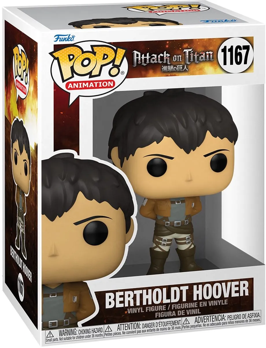 Funko POP! Attack on Titan Bertholdt Hoover Verzamelfiguur - 9cm - Multicolours