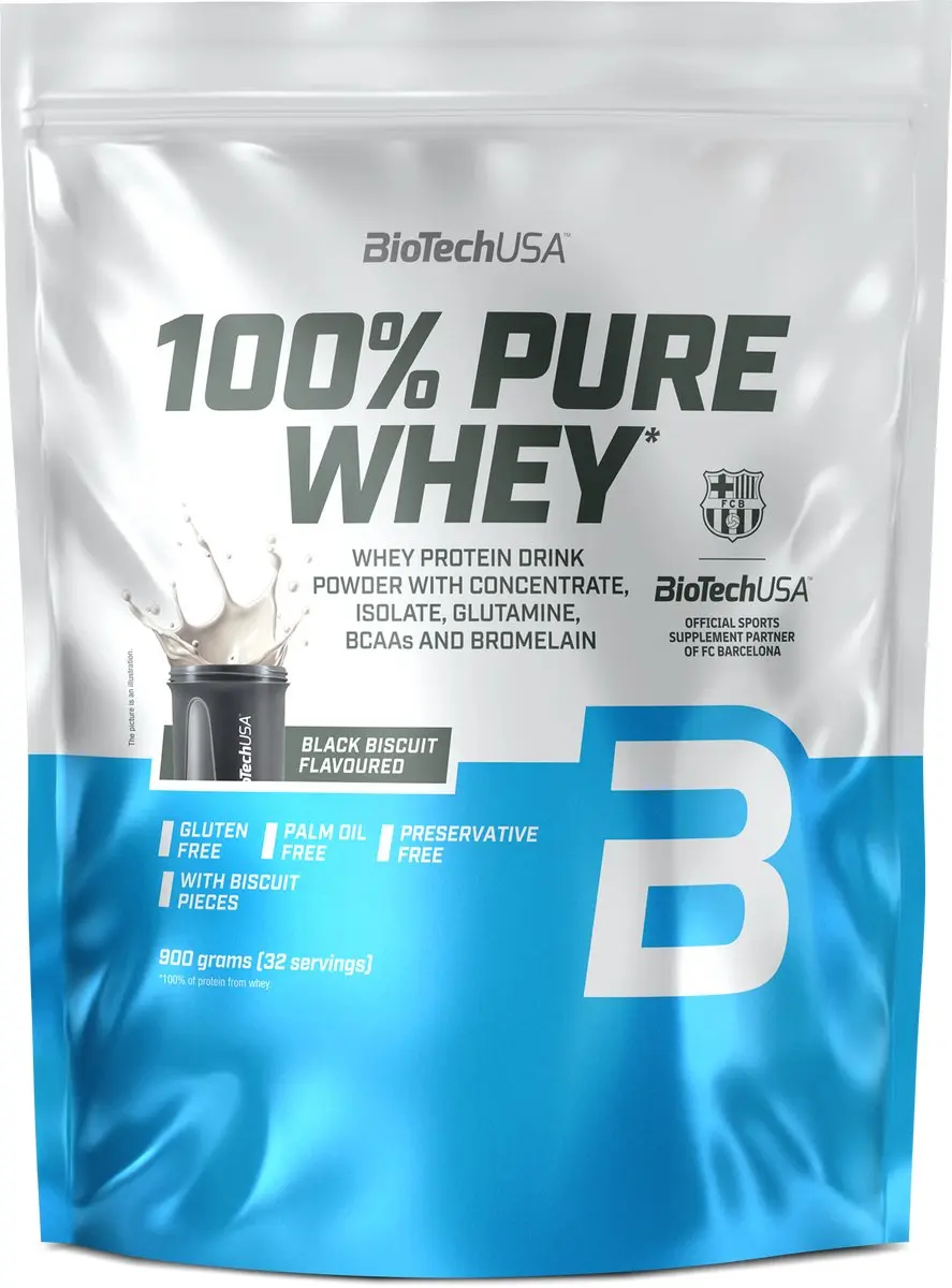 BioTechUSA 100% Pure Whey Eiwitpoeder 900g