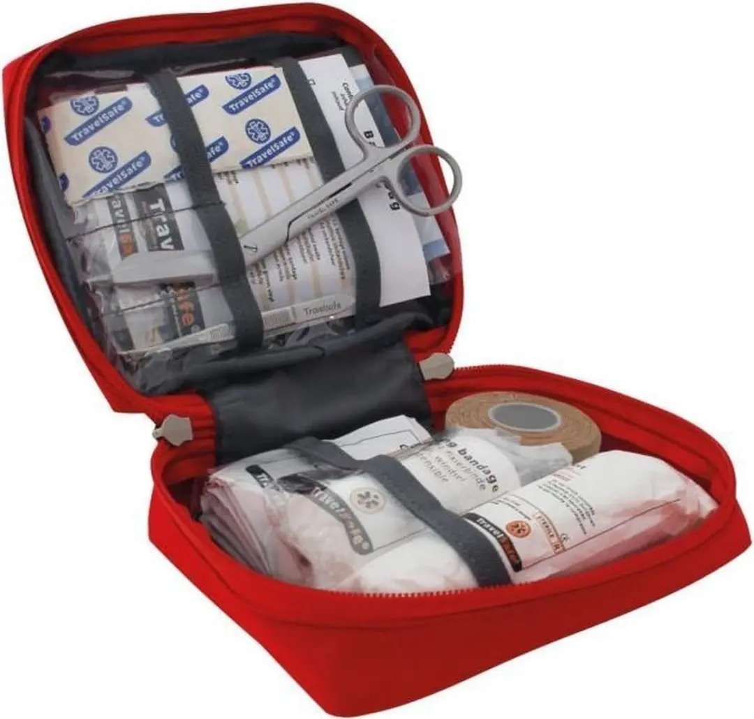 Travelsafe Globe Basic EHBO-set 23-delig - Rood