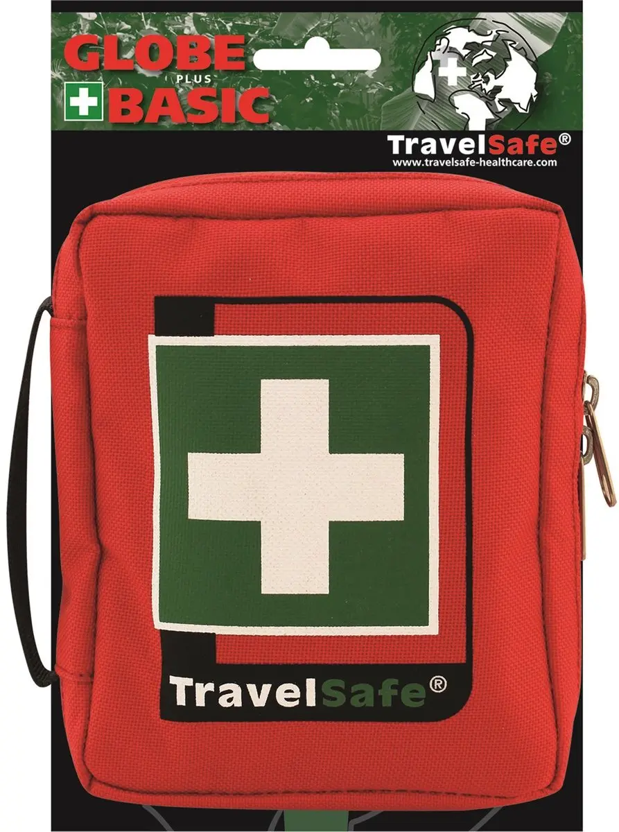 Travelsafe Globe Basic EHBO-set 23-delig - Rood