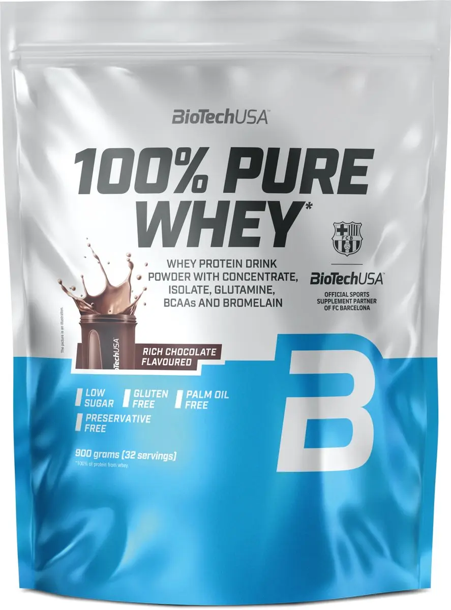 BioTechUSA 100% Pure Whey Eiwitpoeder 900g