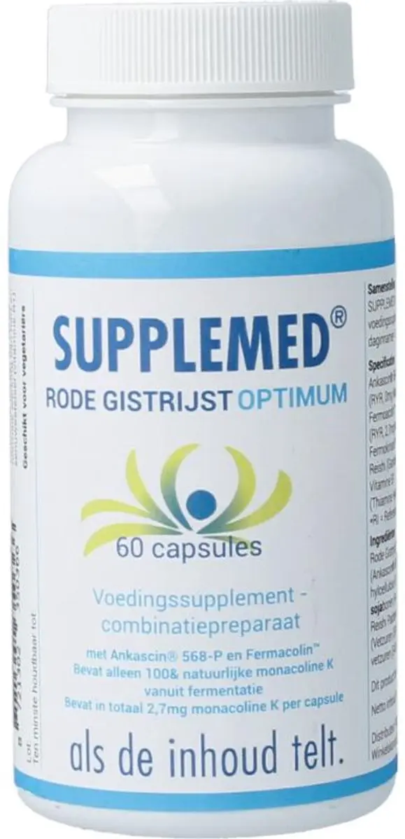 Supplemed Rode Gistrijst Optimum 60 Capsules