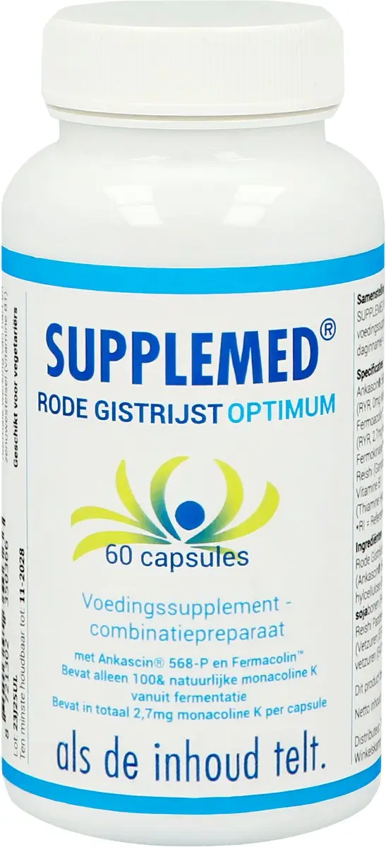 Supplemed Rode Gistrijst Optimum 60 Capsules
