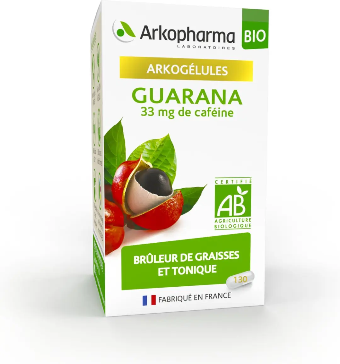 Arkopharma Guarana Bio Capsules 130 Stuks