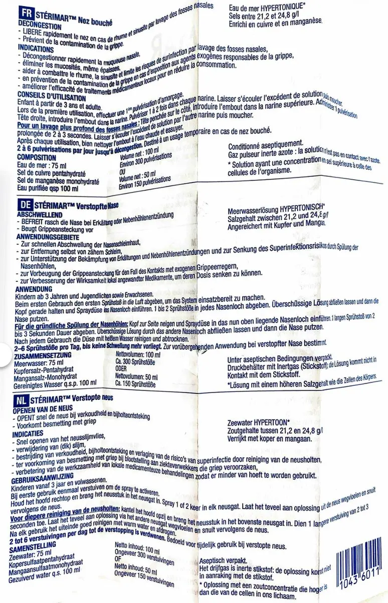 Sterimar Hypertonisch Neusspray 100ml