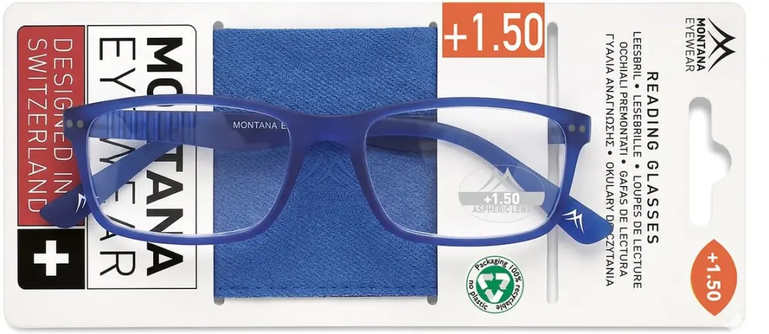Montana Leesbril MR50B 1:50 - Blauw mat