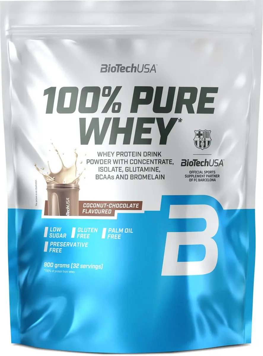 BioTechUSA 100% Pure Whey Eiwitpoeder 900g