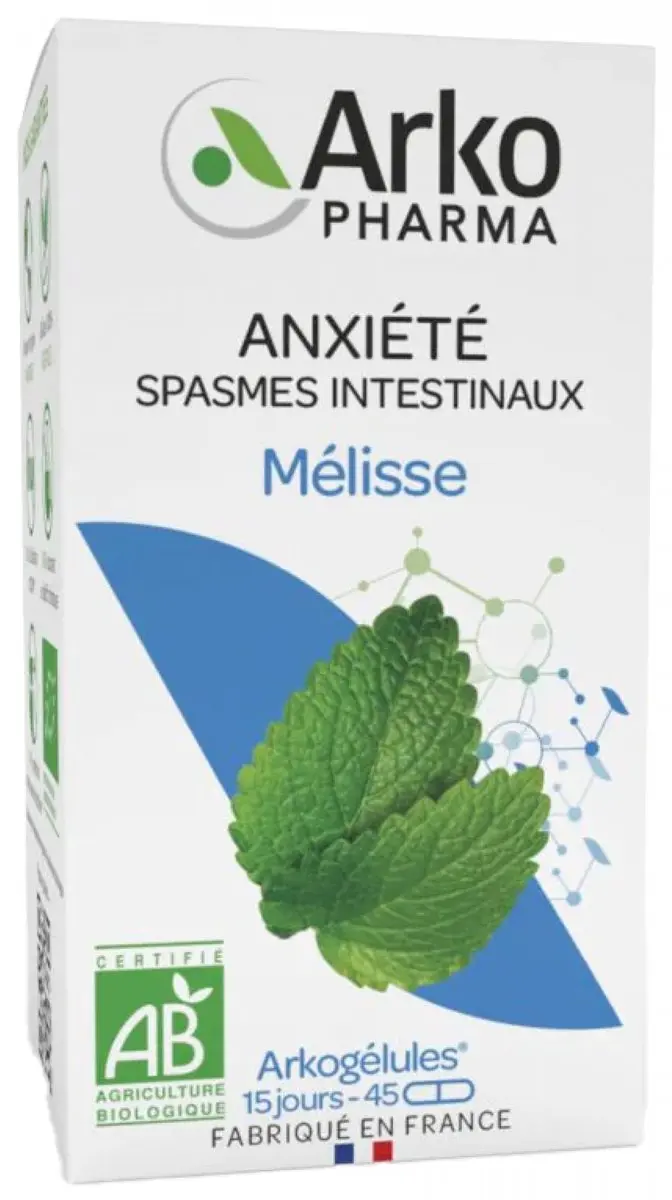 Arkopharma Arkogélules Mélisse Bio 45 Capsules