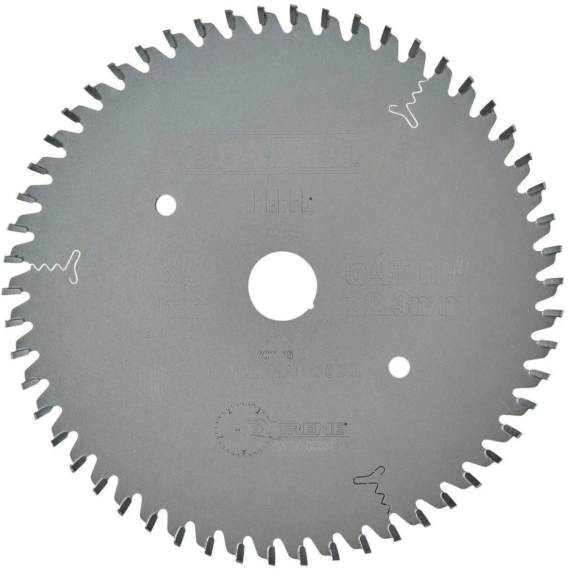 DeWalt DT1087-QZ Cirkelzaagblad Multimateriaal 165mm - 54T
