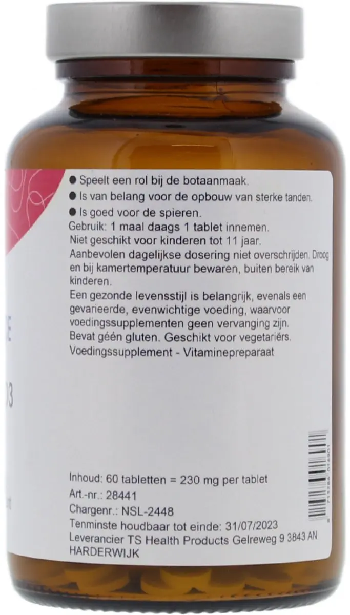 TS Choice Vitamine D3 25 mcg 60 tabletten