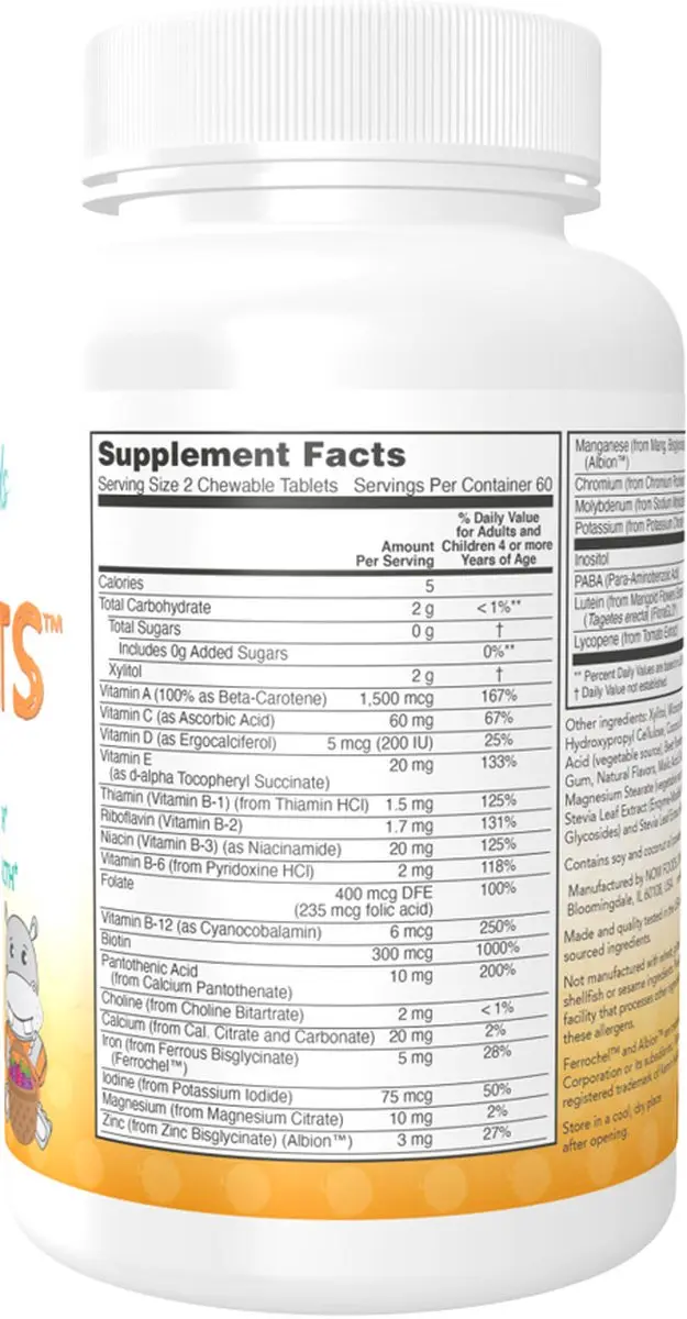Now Foods Kid Vits Kauwtabletten 120 Stuks - Berry Lemonade