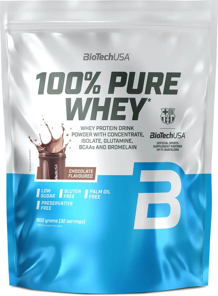 BioTechUSA 100% Pure Whey Eiwitpoeder 900g