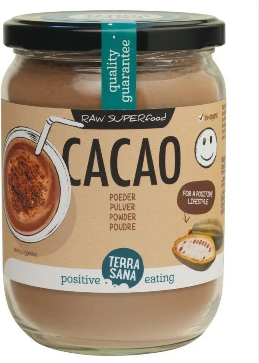 Terrasana Cacao Antio.poeder - 160g Voedingssupplement