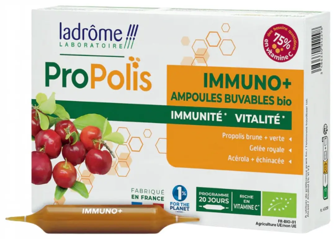 Ladrôme Propolis Immuno+ Bio 20 Ampullen