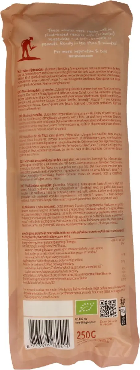 Terrasana Noedels Thaise Rijst 250g
