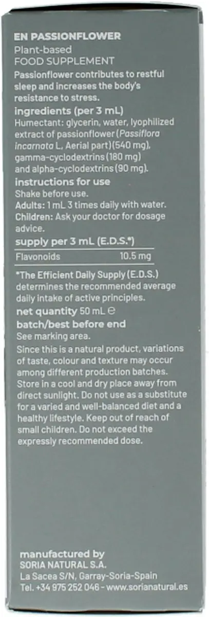 Soria Natural Passiflora incarnata Extract 50ml