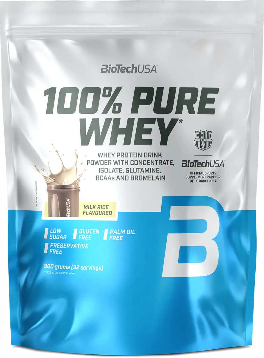 BioTechUSA 100% Pure Whey Eiwitpoeder 900g