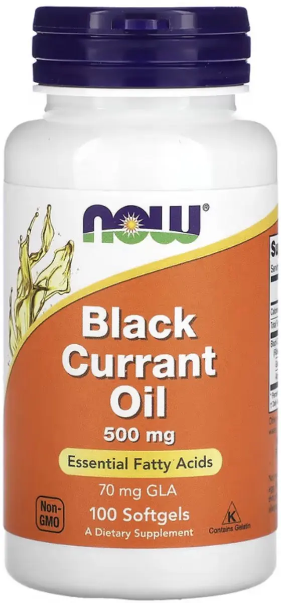 Now Foods Black Currant Olie 500mg - 100 Softgels