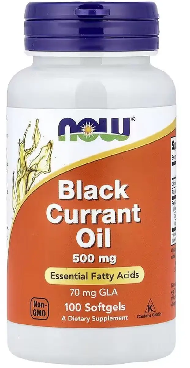 Now Foods Black Currant Olie 500mg - 100 Softgels