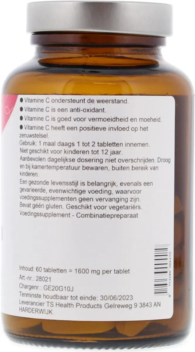 TS Choice Vitamine C 1000mg & Bioflavonoïden 60 Tabletten