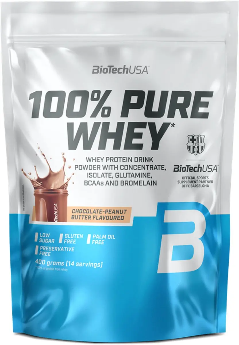 BioTechUSA 100% Pure Whey Eiwitpoeder 400g