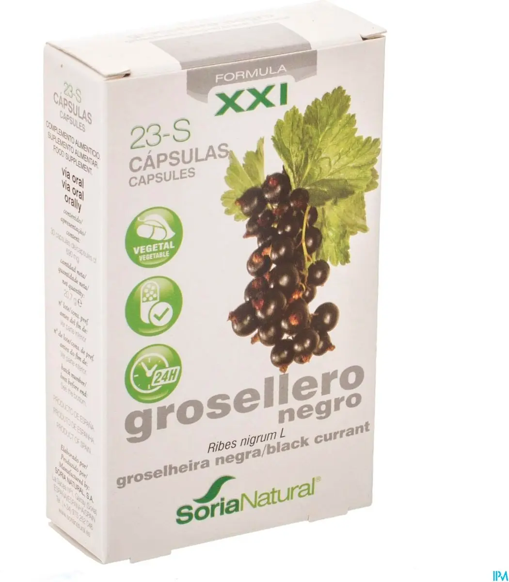 Soria Natural Ribes Nigrum XXI 30 Capsules