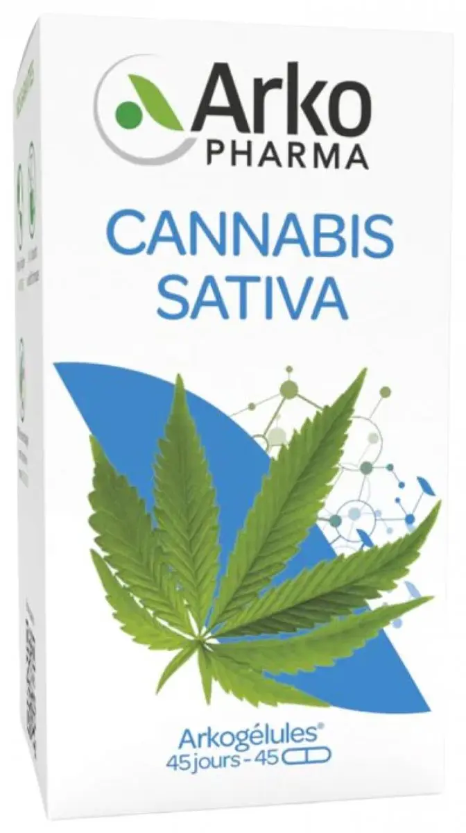 Arkopharma Arkogélules Cannabis Sativa 45 Capsules