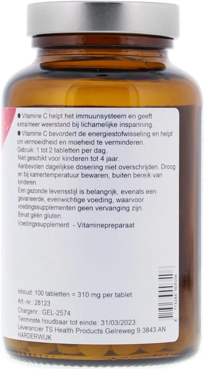 TS Choice Vitamine C 200mg & Bioflavonoïden - 100 Stuks