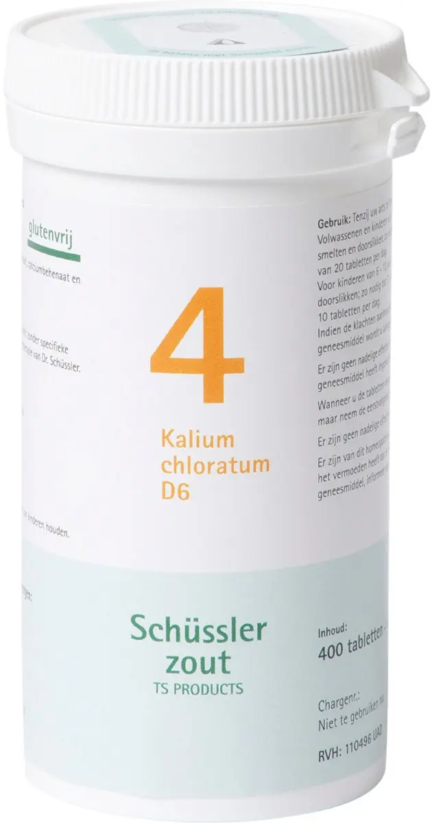 Pfluger Schüssler Zout nr 4 Kalium Chloratum D6