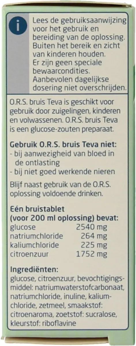 Teva ORS Bruis 6 Tabletten