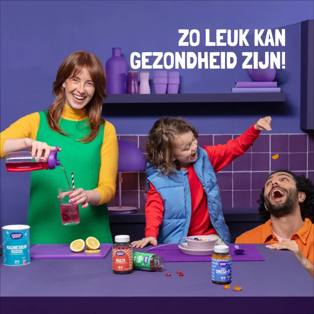 Yummygums Kurkuma Gember Gummies 60 Stuks