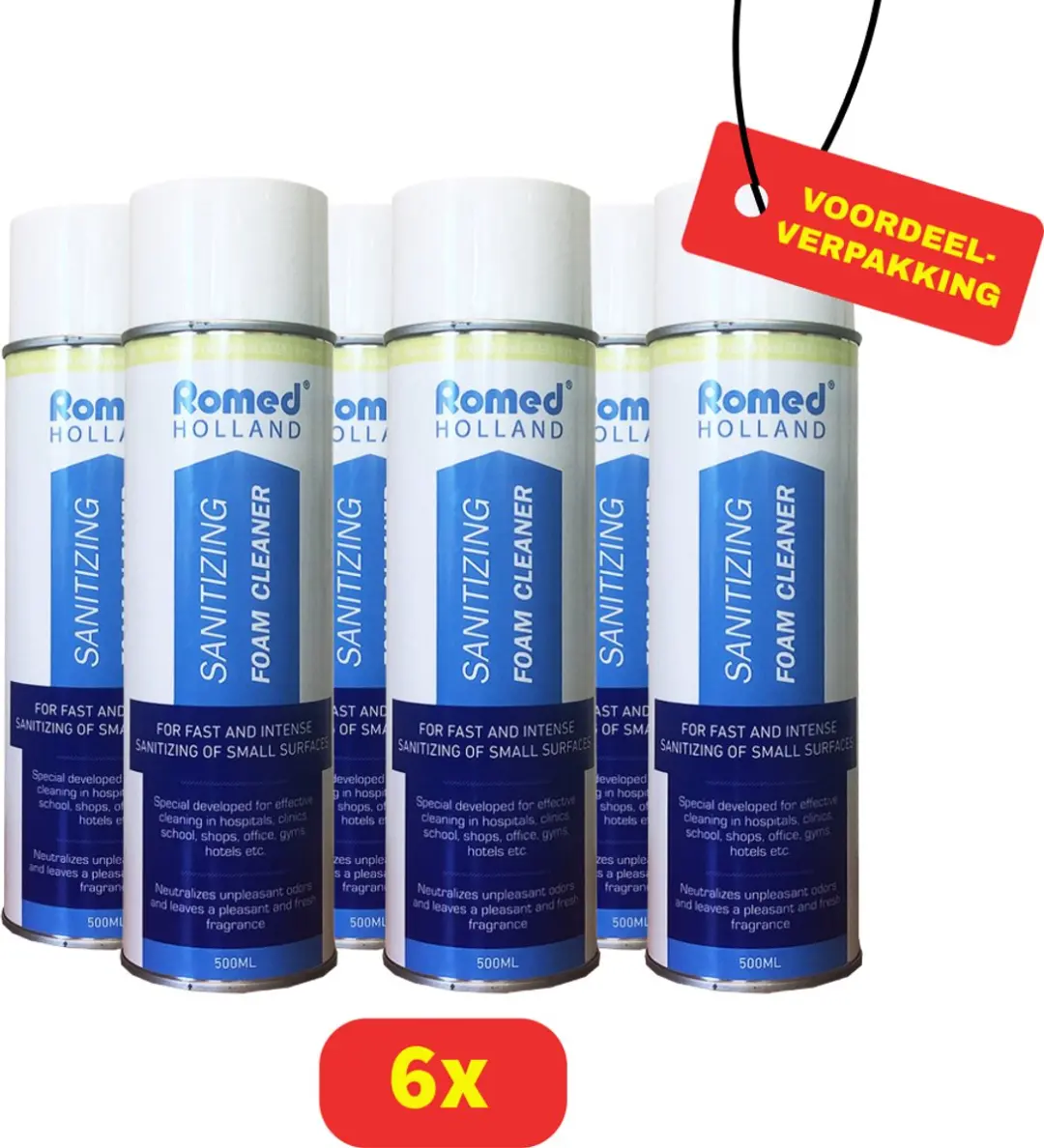 Romed Desinfectie Schuimreiniger 6x500ml