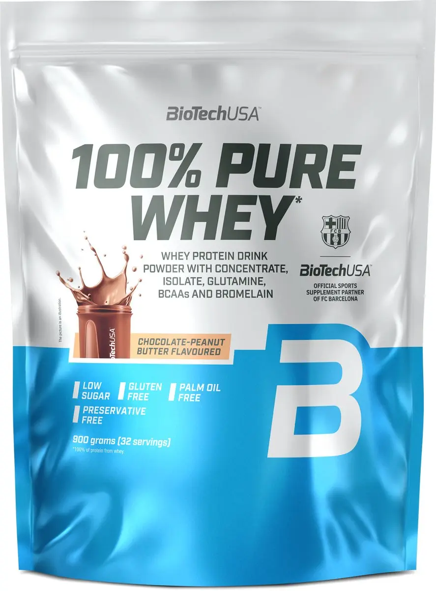 BioTechUSA 100% Pure Whey Eiwitpoeder 900g
