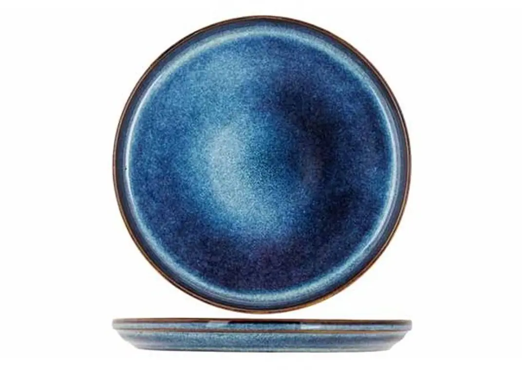 Jade Indigo Plat Bord D27xh2,7cm
