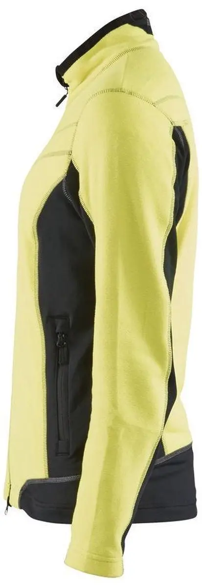 Blåkläder 4924-1010 Dames Microfleecevest - Geel/Zwart S