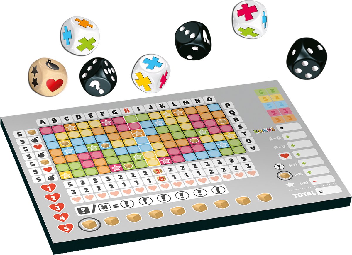 999 Games - Keer op Keer 2 dobbelspel Met Extra Scoreblokken - Met nieuwe dobbelstenen en mogelijkheden - Gezelschapsspel - Familiespel - Klein cadeautje