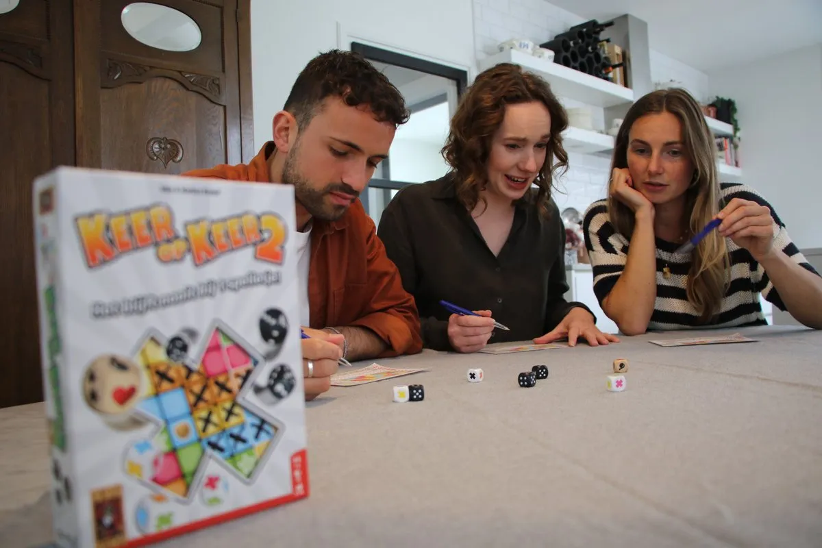 999 Games Keer op Keer 2 Dobbelspel ACTIE-BOL07 - Multi