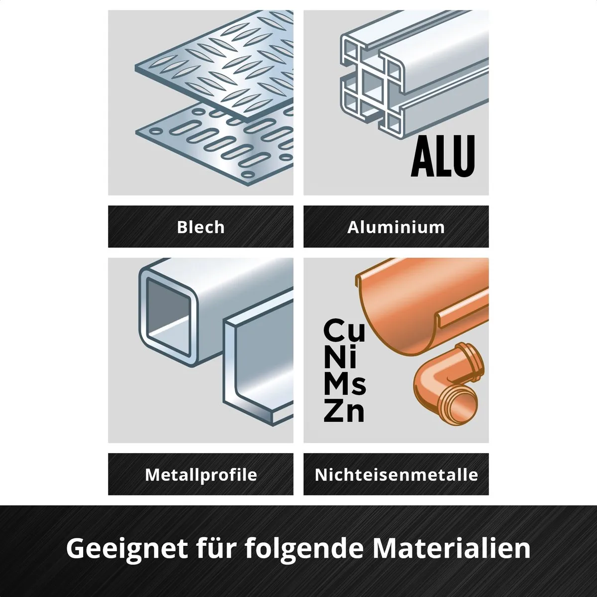 Einhell Metaal-spiraalboorset 10-delig 2-6,5mm - Geschikt voor metaal