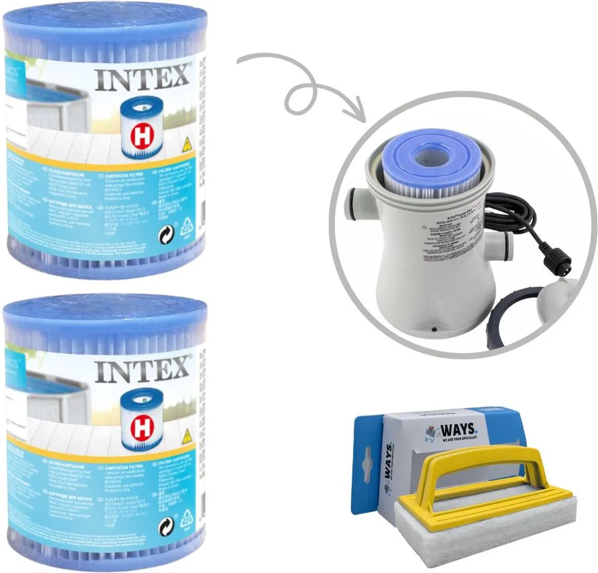 Intex GKD Voordeelverpakking H Filters 2 Stuks