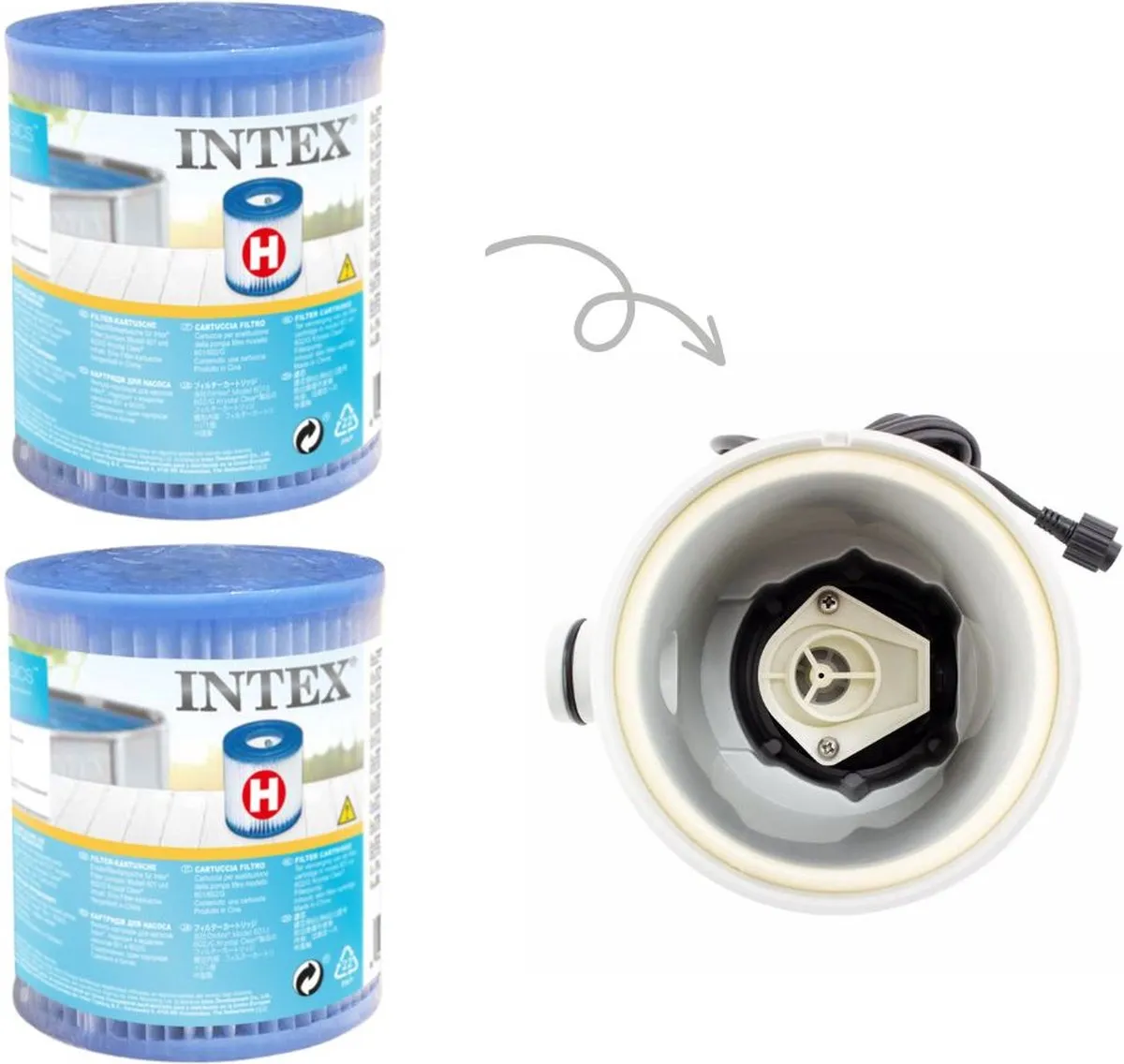 Intex GKD Voordeelverpakking H Filters 2 Stuks - 1250L