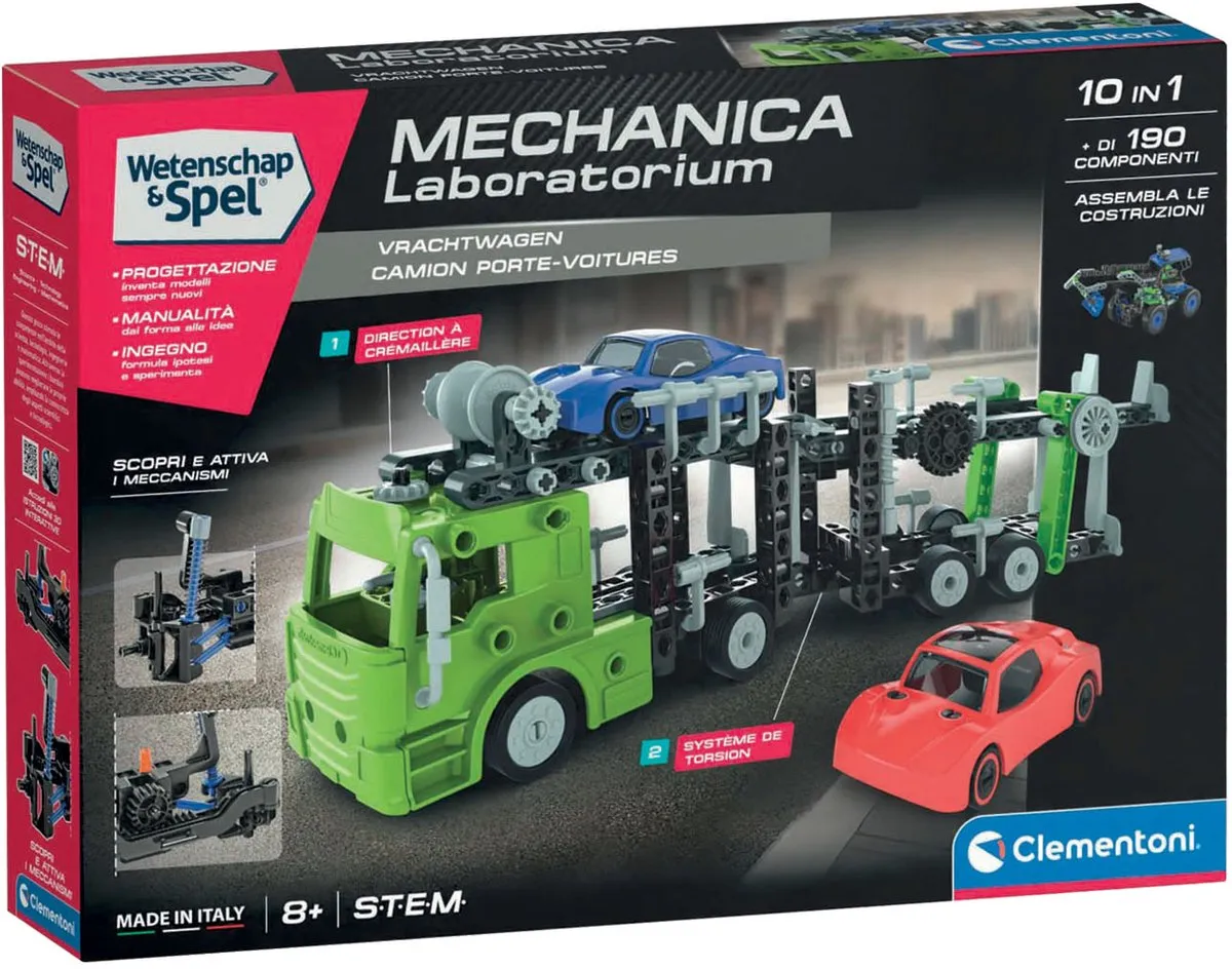 Clementoni Mechanica Autotransporter - 190 Delen - Groen - afbeelding 2 van 6