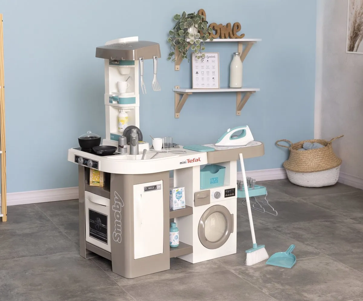 Smoby Tefal 2-in-1 Clean Keuken - Wit