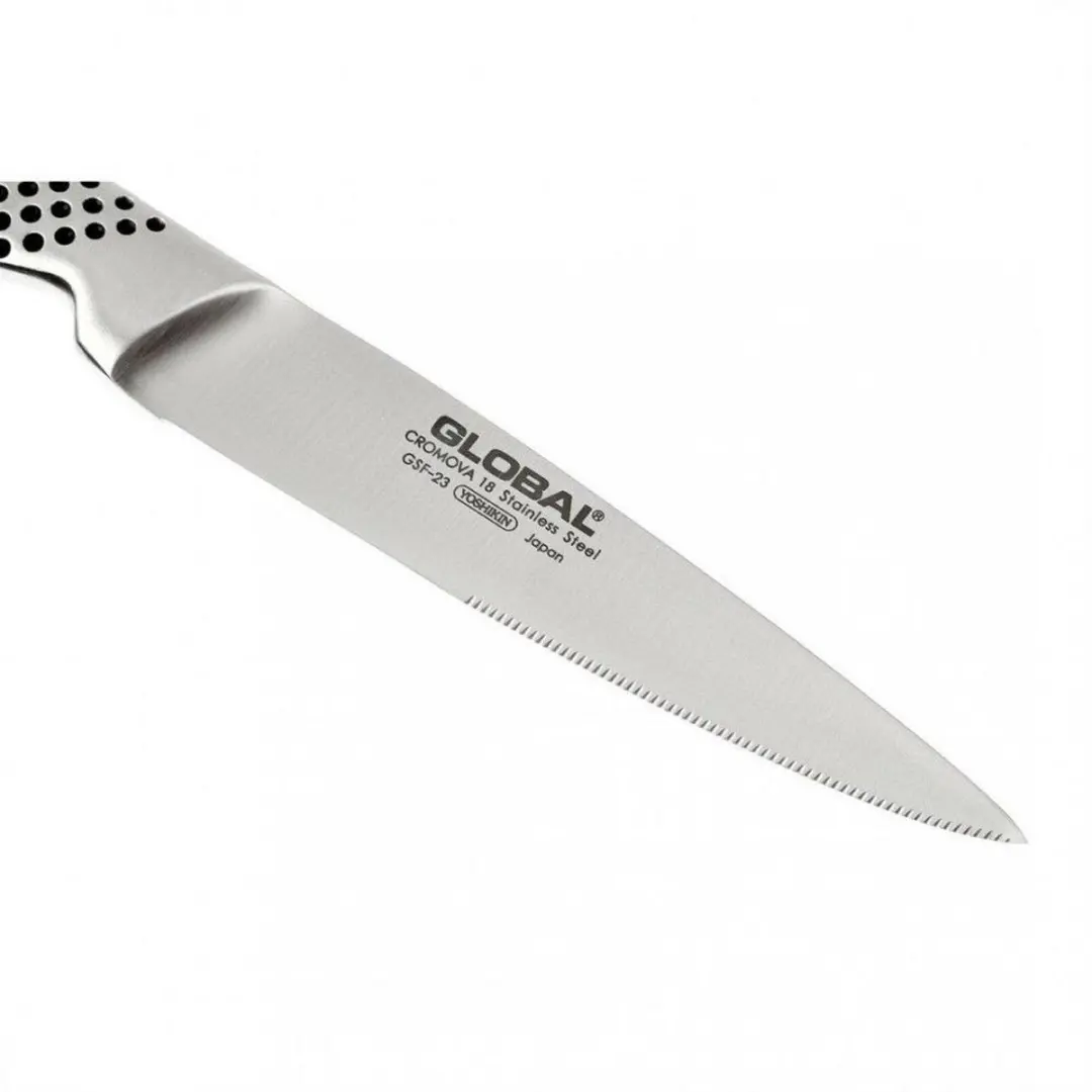 Global GSF23 Steakmes 11cm Kartel - Zilverkleur