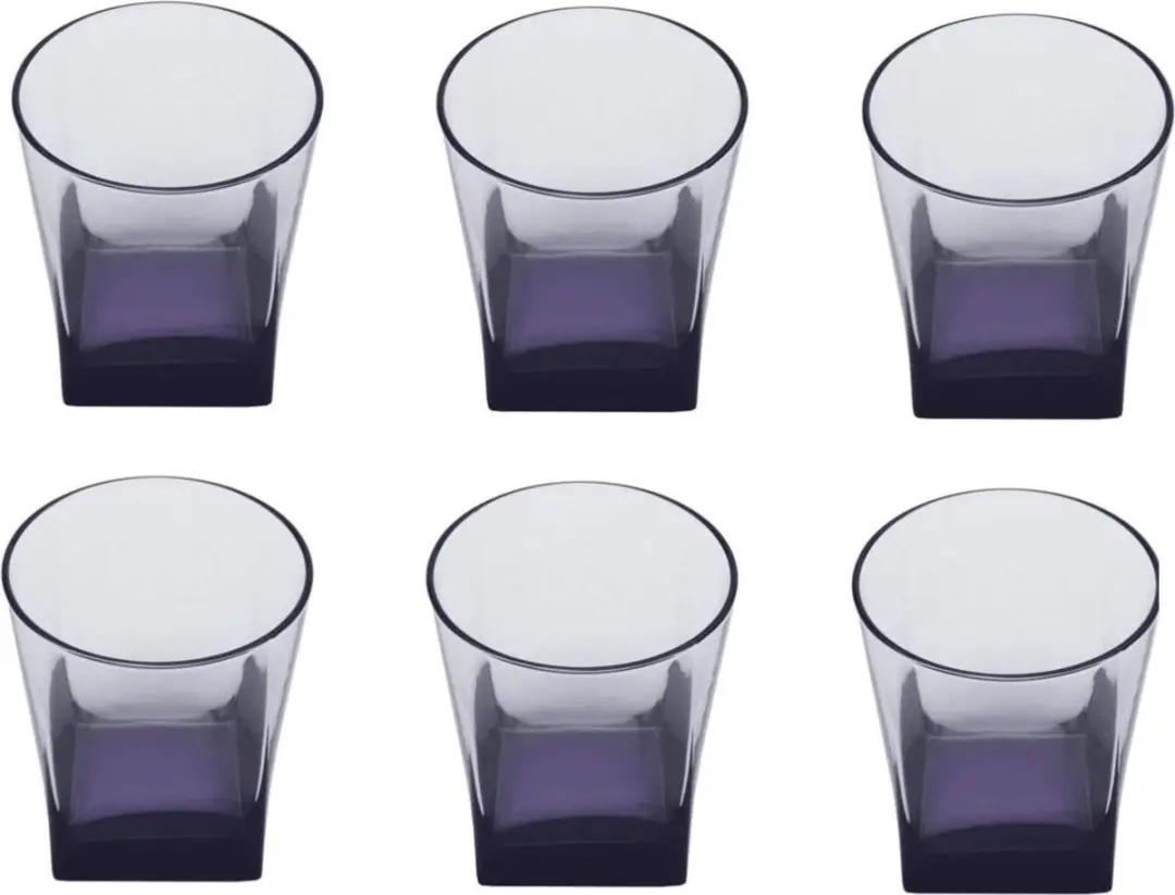 Pasabahce Carre Whiskeyglazen 310ml - Paars - 3 Stuks
