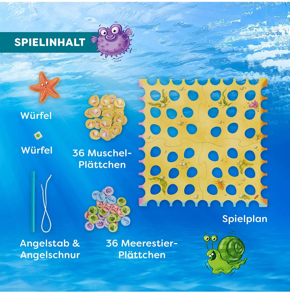 Haba Sebastian Seastar Bordspel - 2-4 Spelers