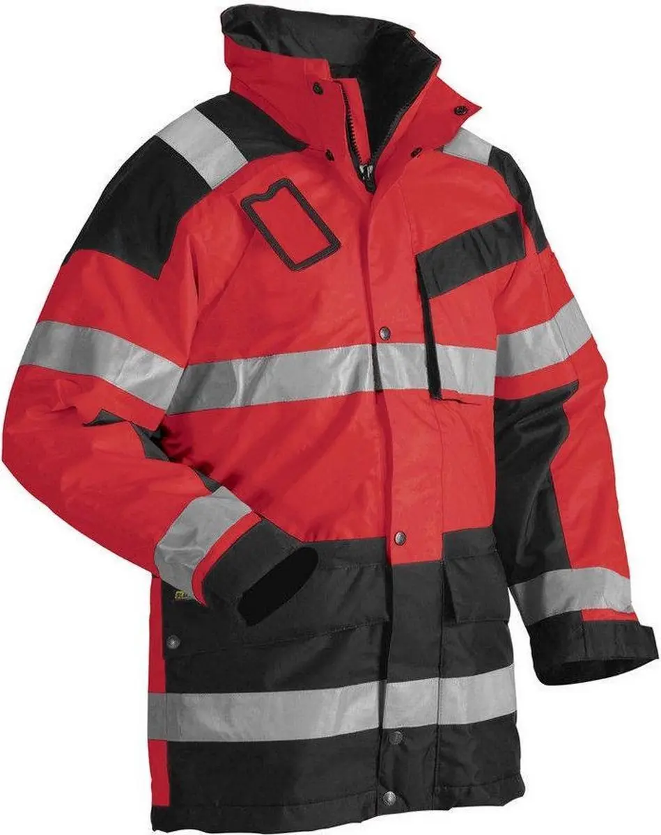 Blåkläder 4426-1997 Parka - High Vis Rood/Zwart - Maat L