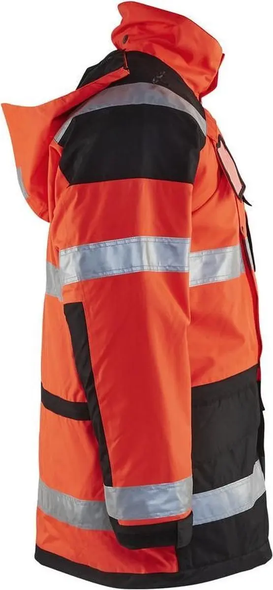 Blåkläder 4426-1997 Parka - High Vis Rood/Zwart - Maat L