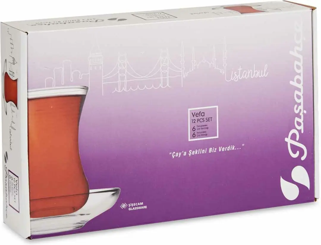 Pasabahce Theeglazen Marokko 130ml - 6-delig - Transparant