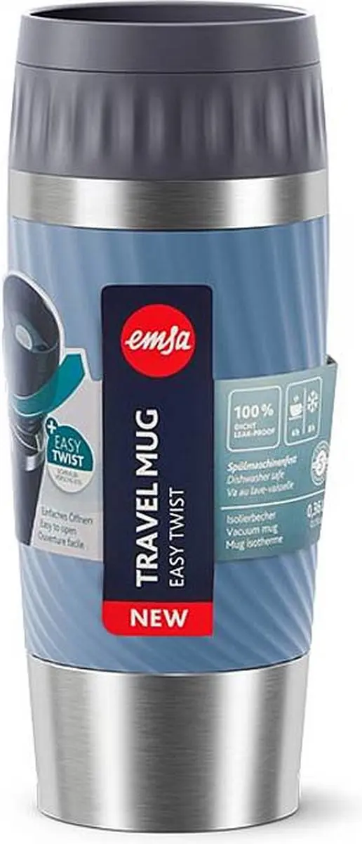 Emsa Travel Mug N2011800 Isoleerbeker - 360ml - Blauw